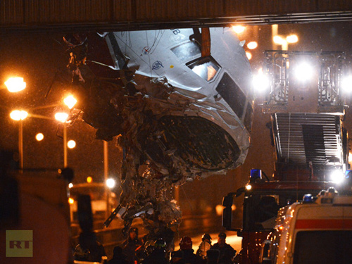 Foto: accident aviatic Moscova (c) RT